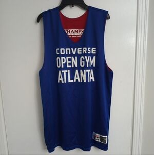 Converse Open Gym Atlanta Blue and Red Basketball Jersey